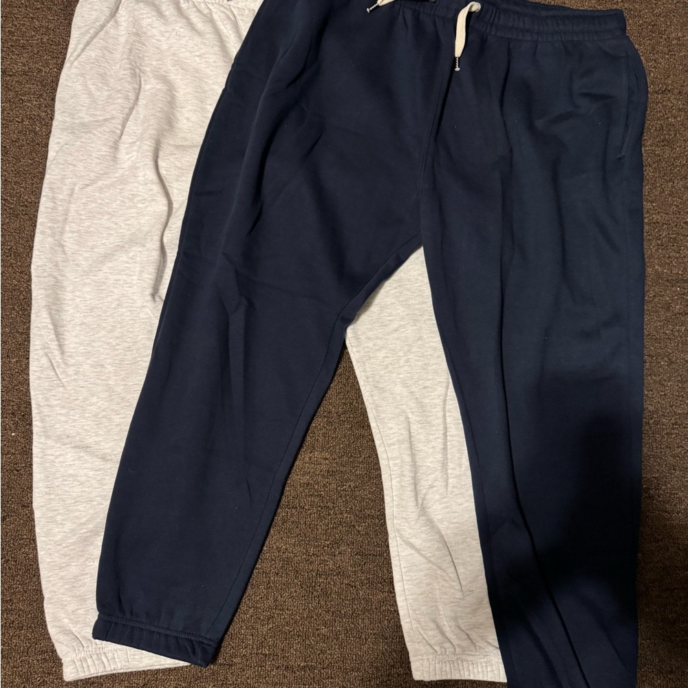 Primark Men's Dual-Tone Joggers in Navy and Light Gray